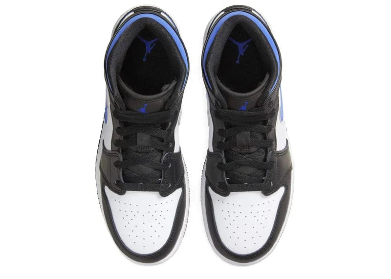 Jordan 1 Mid White Black Racer Blue (GS)