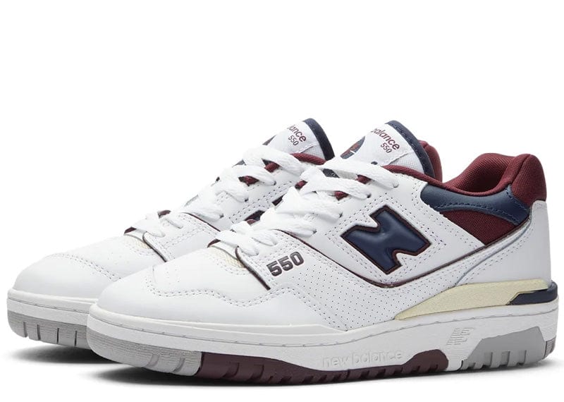 NEW BALANCE 550 White Natural Indigo Burgundy