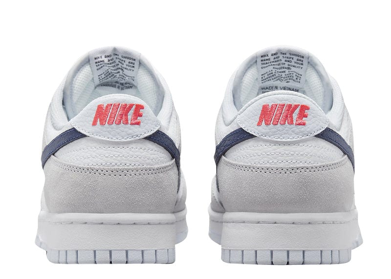 Nike Dunk Low White Grey Navy Aqua Mini Swoosh