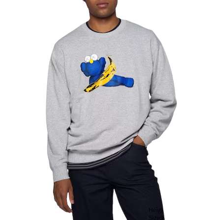 KAWS x Uniqlo Warhol Graphic Sweatshirt Gray