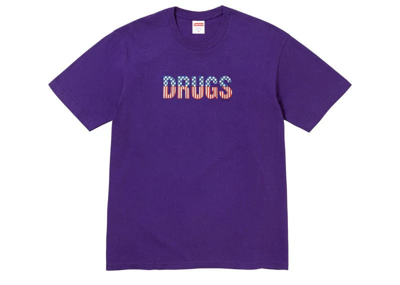 Supreme Drugs T-Shirt Purple